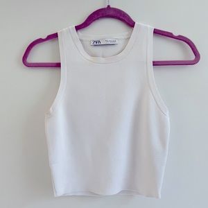 Zara white muscle tank (sz S)